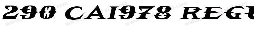 290 CAI978 Regular字体转换